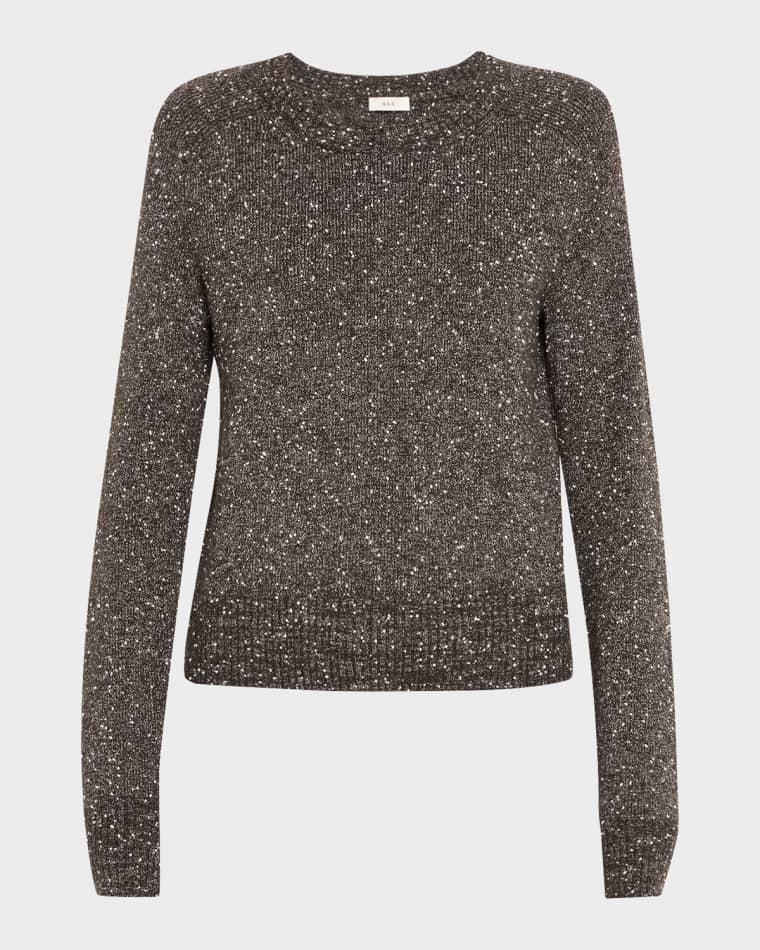 Zoe Crewneck Bouclé Tweed Sweater by A.L.C.