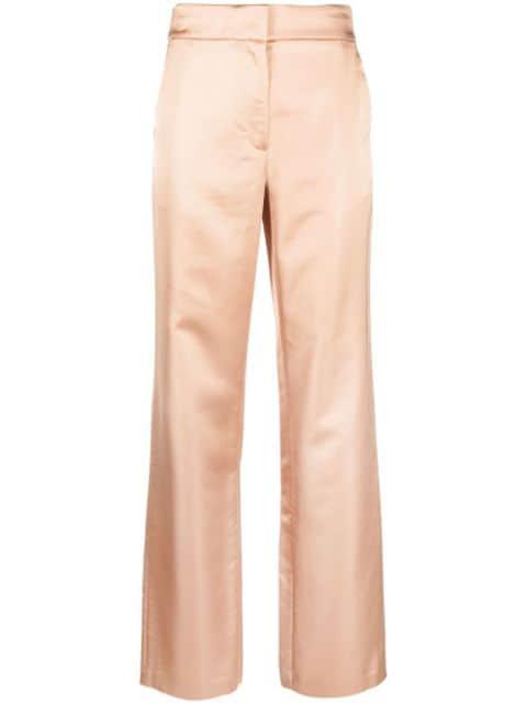 straight-leg satin trousers by A.L.C.