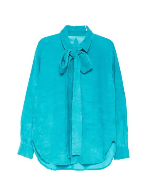 Ribbon shirt by A LEATHER