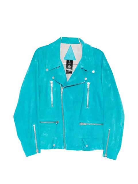 motor leather jacket by A LEATHER