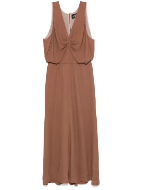 V-neck midi dress by A.M.G.