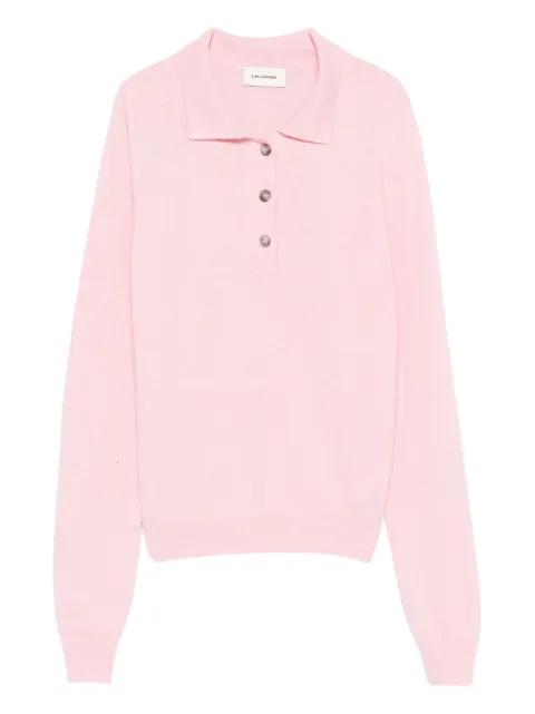 buttoned polo top by A.M.G.
