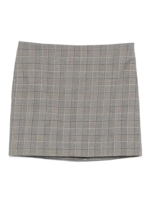 checked-pattern mini skirt by A.M.G.