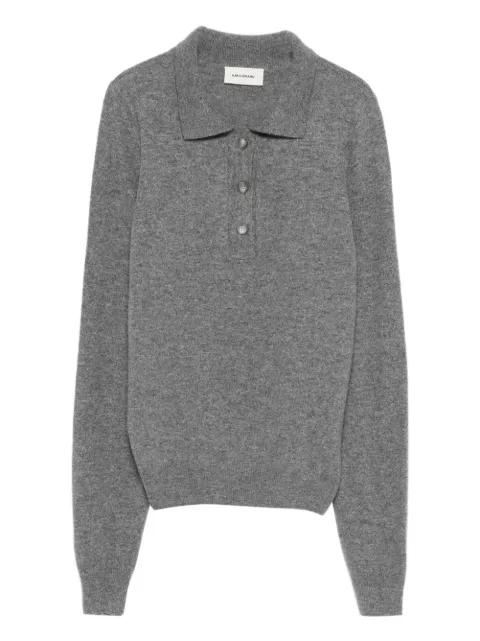 wool polo top by A.M.G.