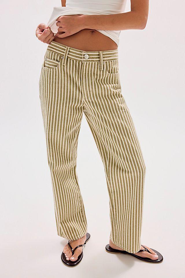 AMO Billie Striped Jeans by A MO JEANS | FREE PEOPLE