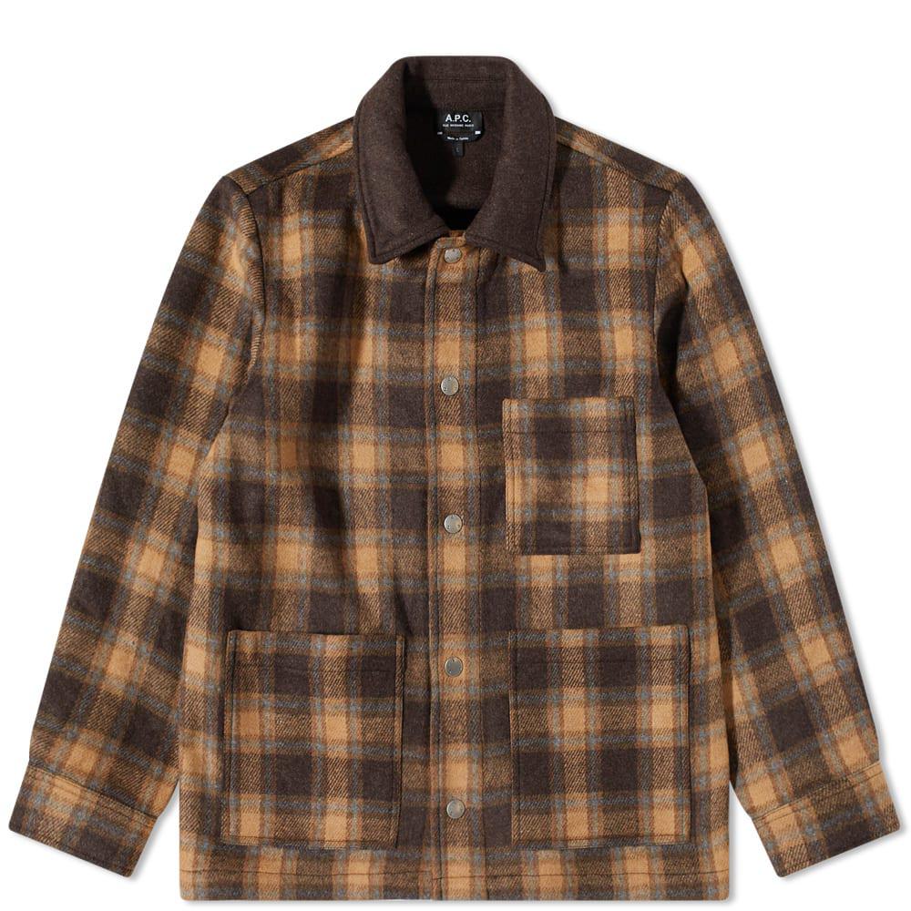 A.P.C. New Emile Check Wool Work Jacket by A.P.C.