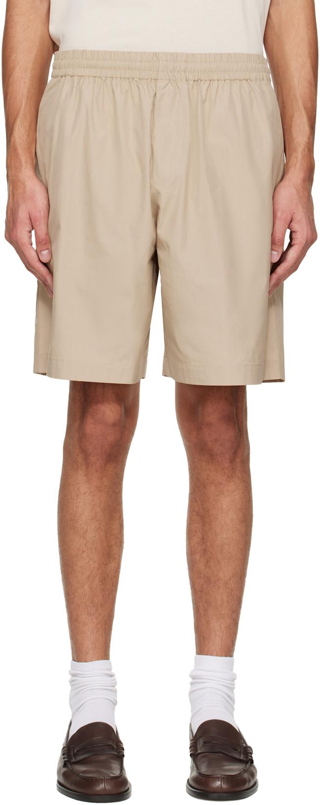 Beige Organic Cotton Shorts by A.P.C.