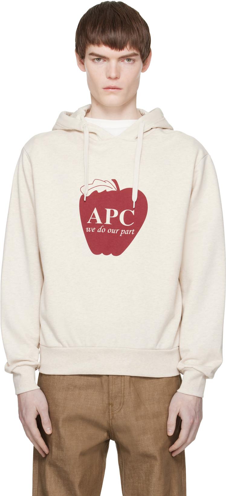 Beige Pomme Hoodie by A.P.C.