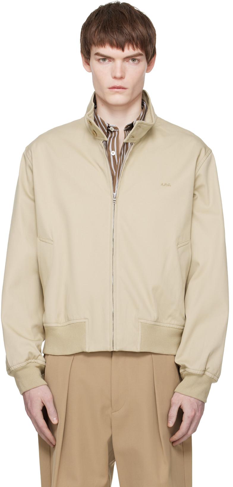 Beige Zipped Jacket by A.P.C.