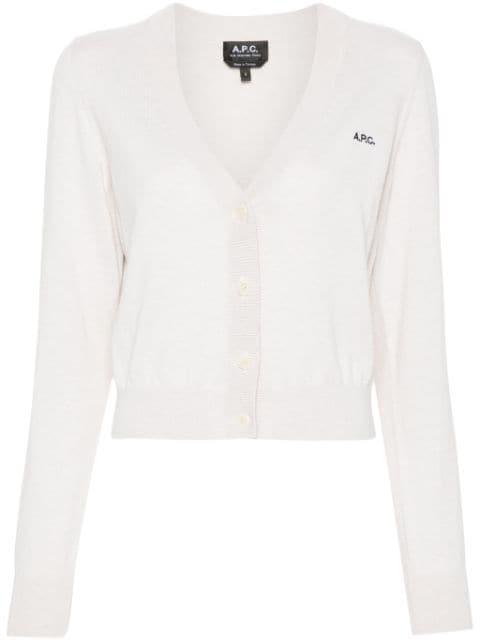 Berenice logo-embroidered cardigan by A.P.C.