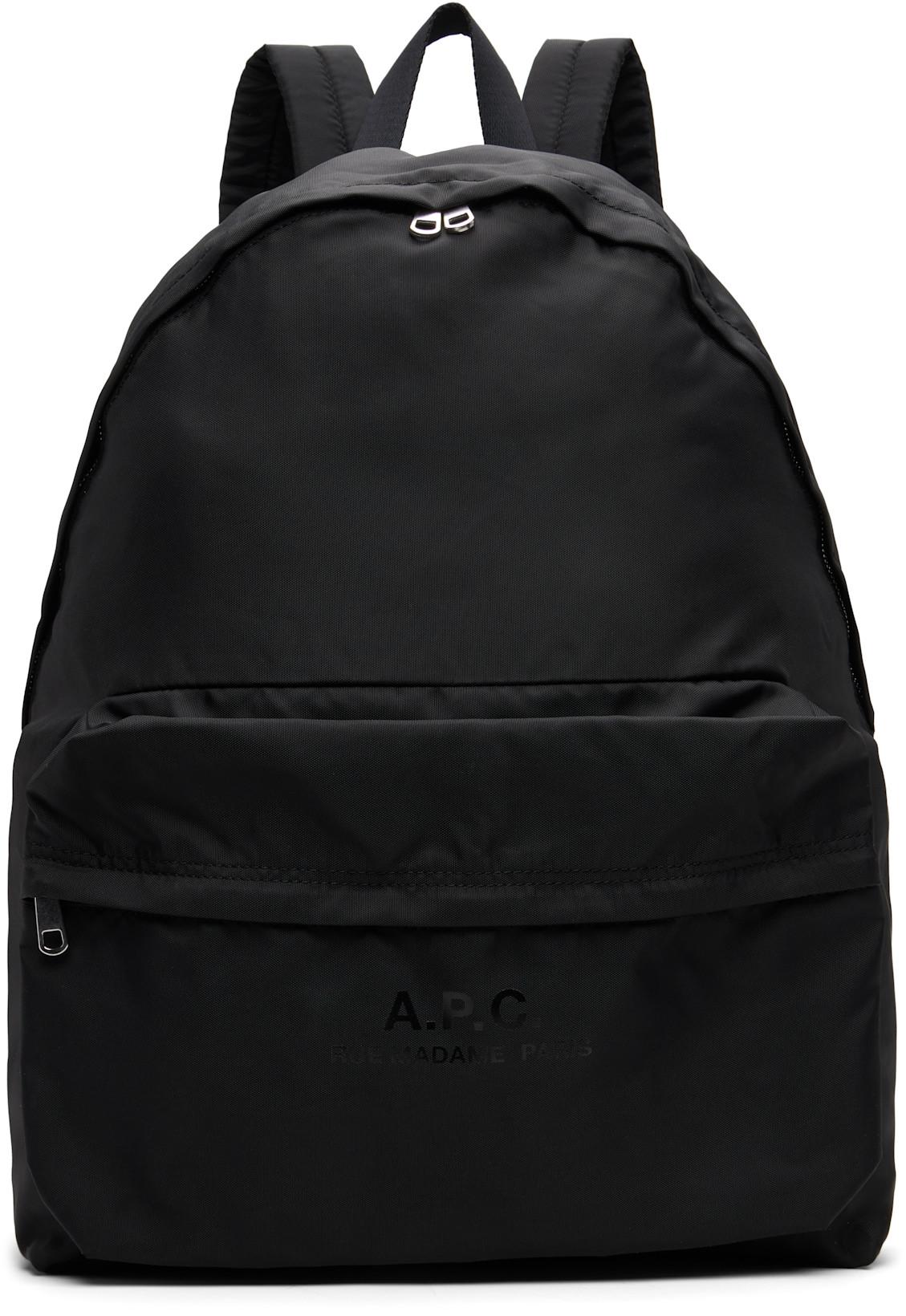 Black Backstage Backpack by A.P.C.