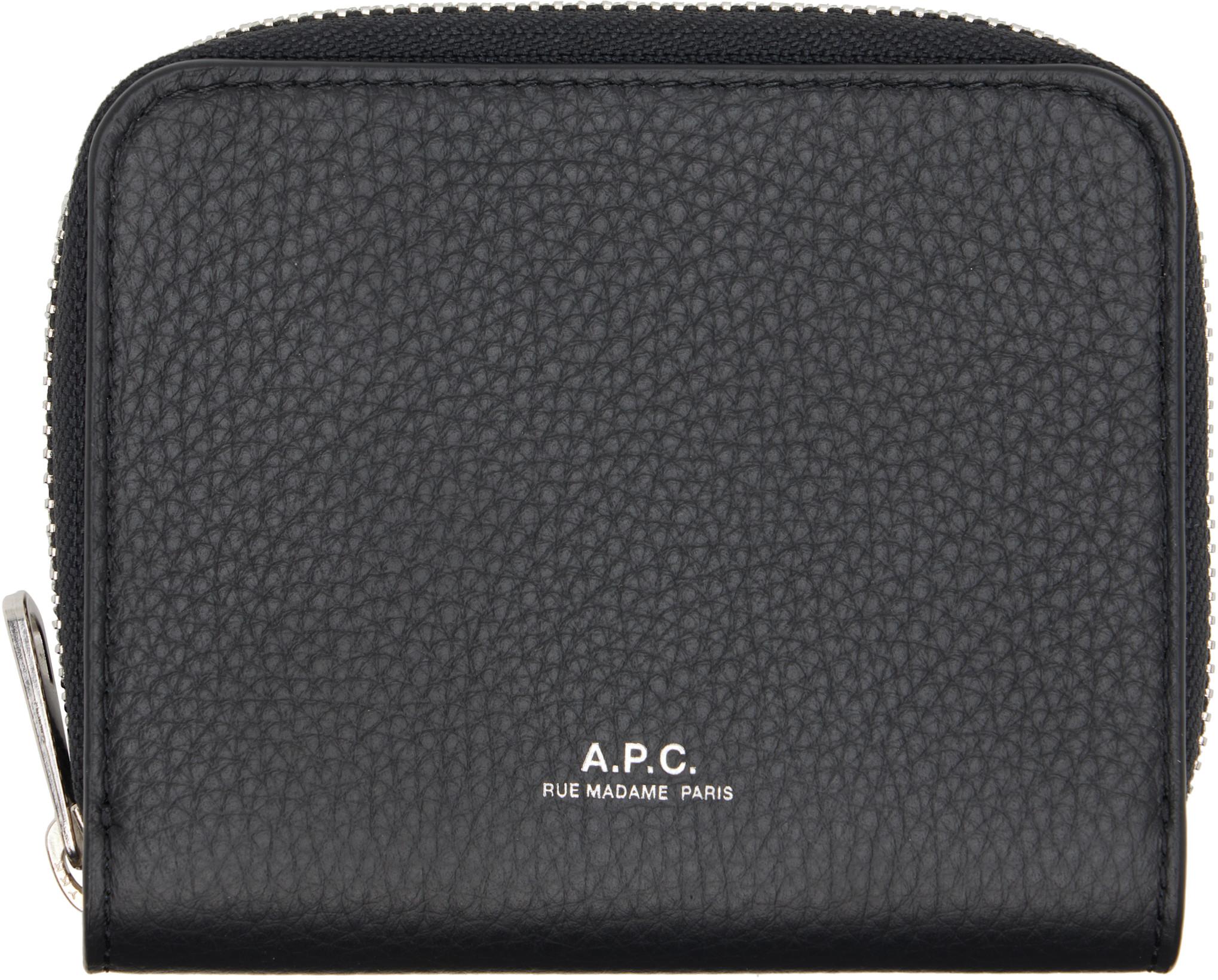 Black Chelsea Zip Wallet by A.P.C.