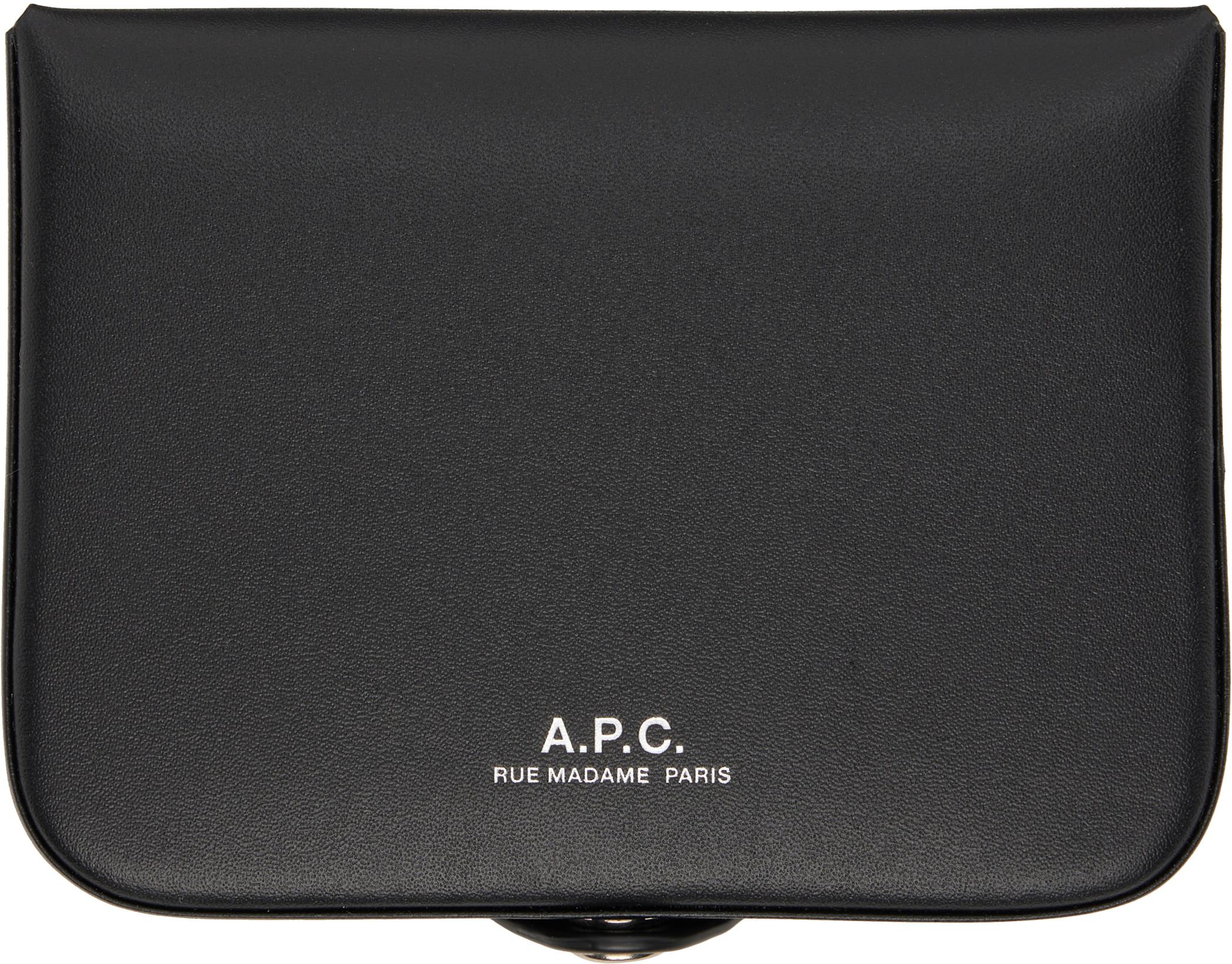 Black Josh Wallet by A.P.C.