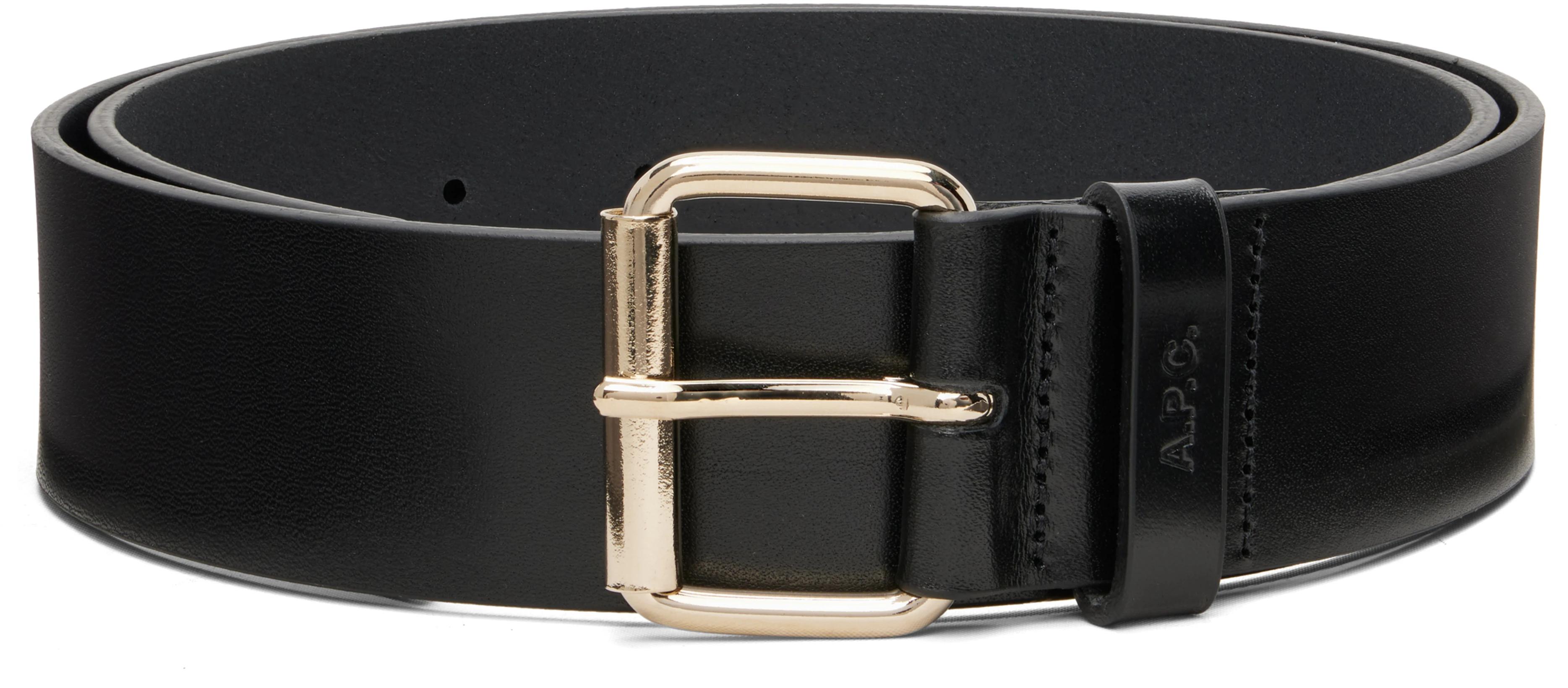 Black 'La Ceinture' Large Belt by A.P.C.