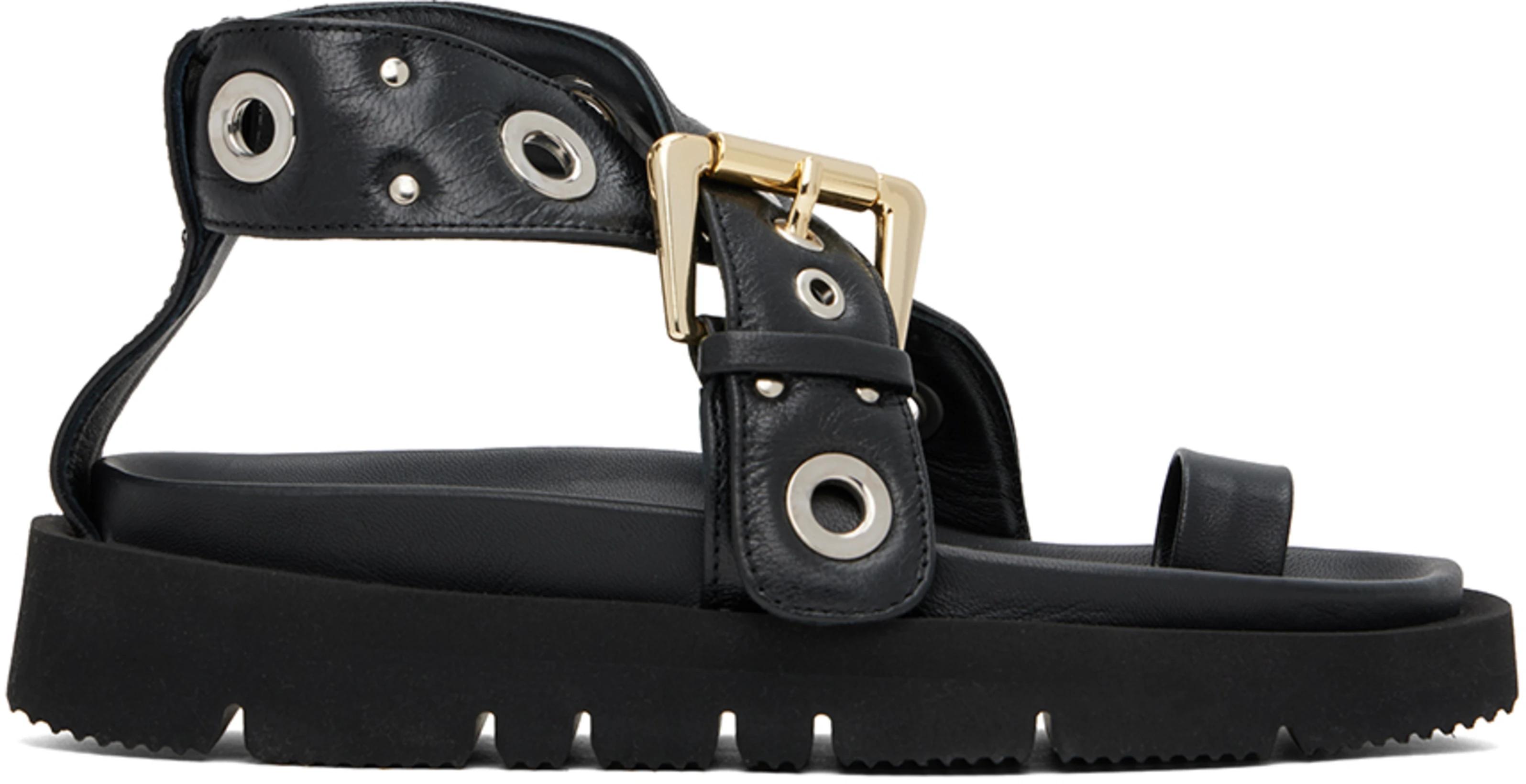 Black Natacha Ramsay-Levi Edition Concarneau Sandals by A.P.C.