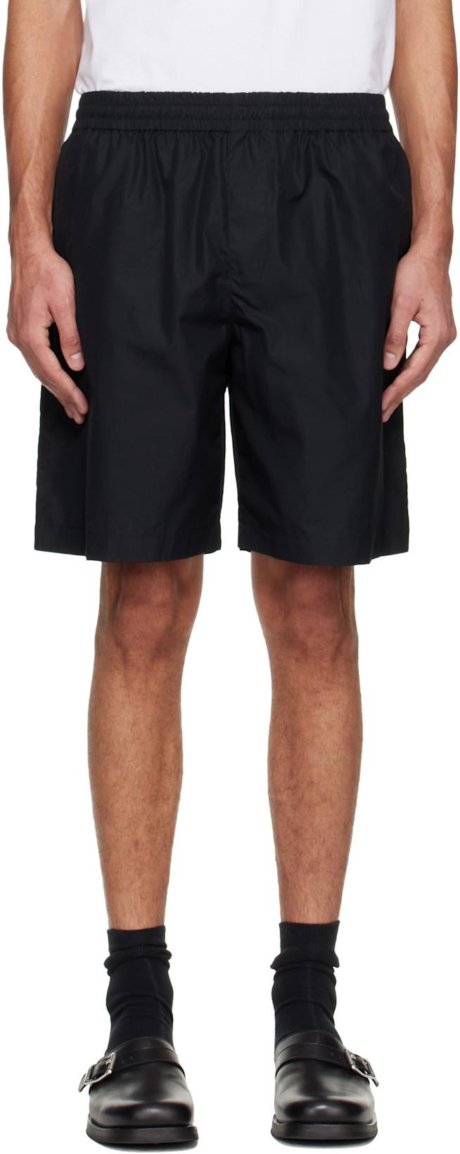 Black Organic Cotton Shorts by A.P.C.