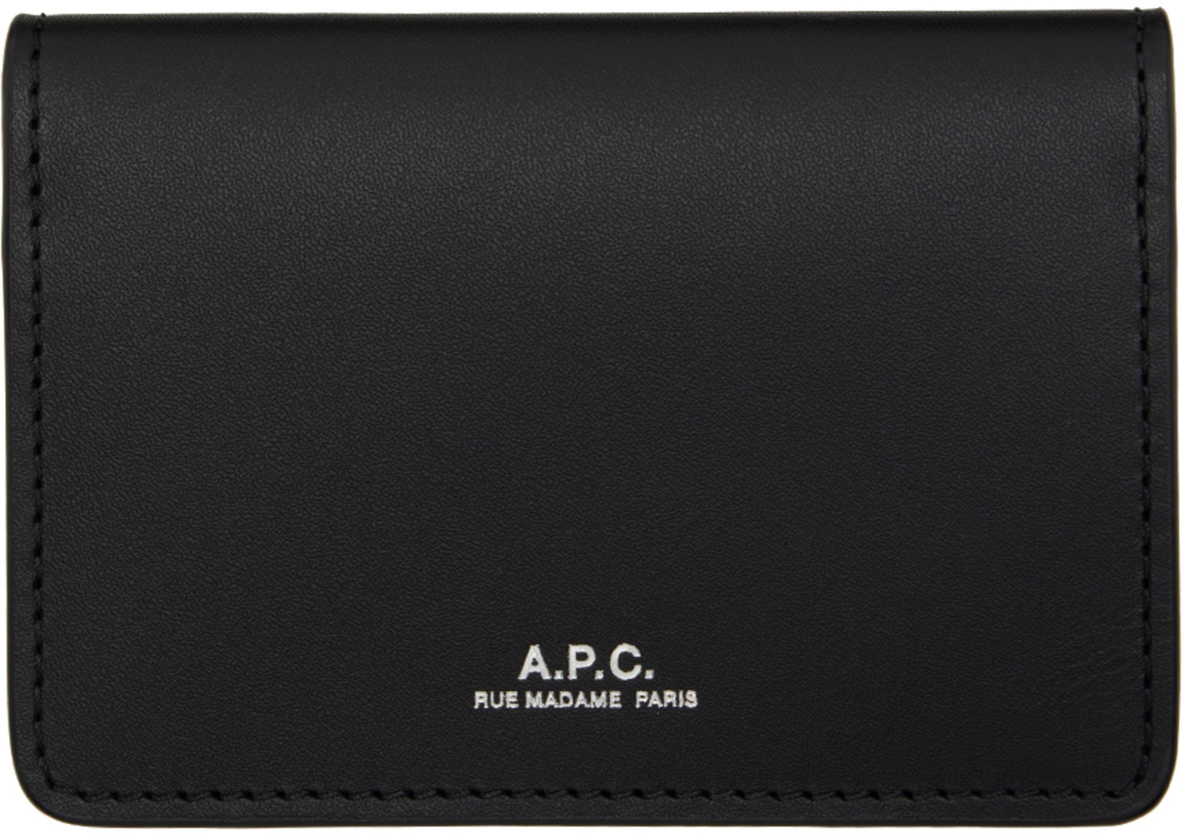 Black Stefan Card Holder by A.P.C.