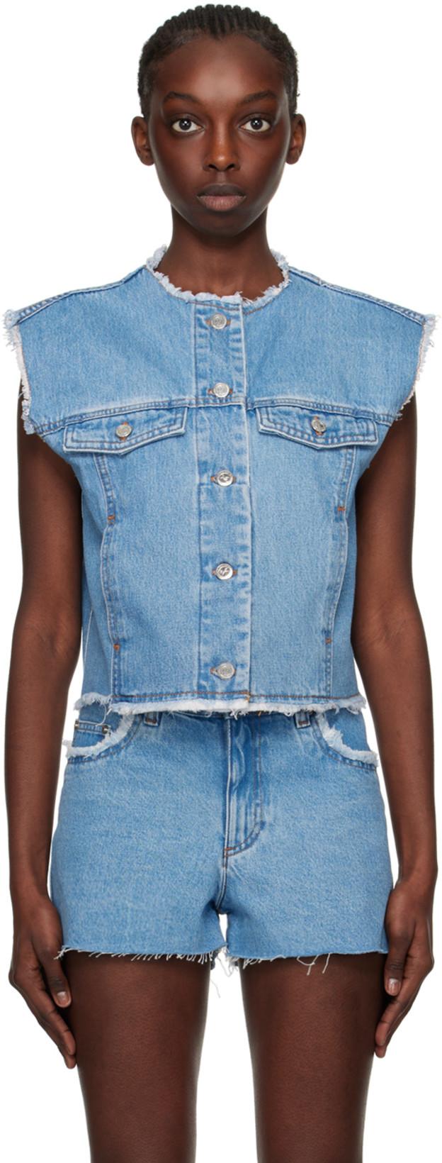Blue Barbara Denim Vest by A.P.C.