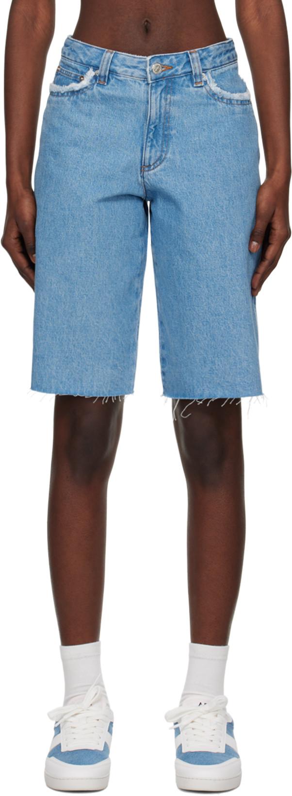 Blue Beverly Denim Shorts by A.P.C.