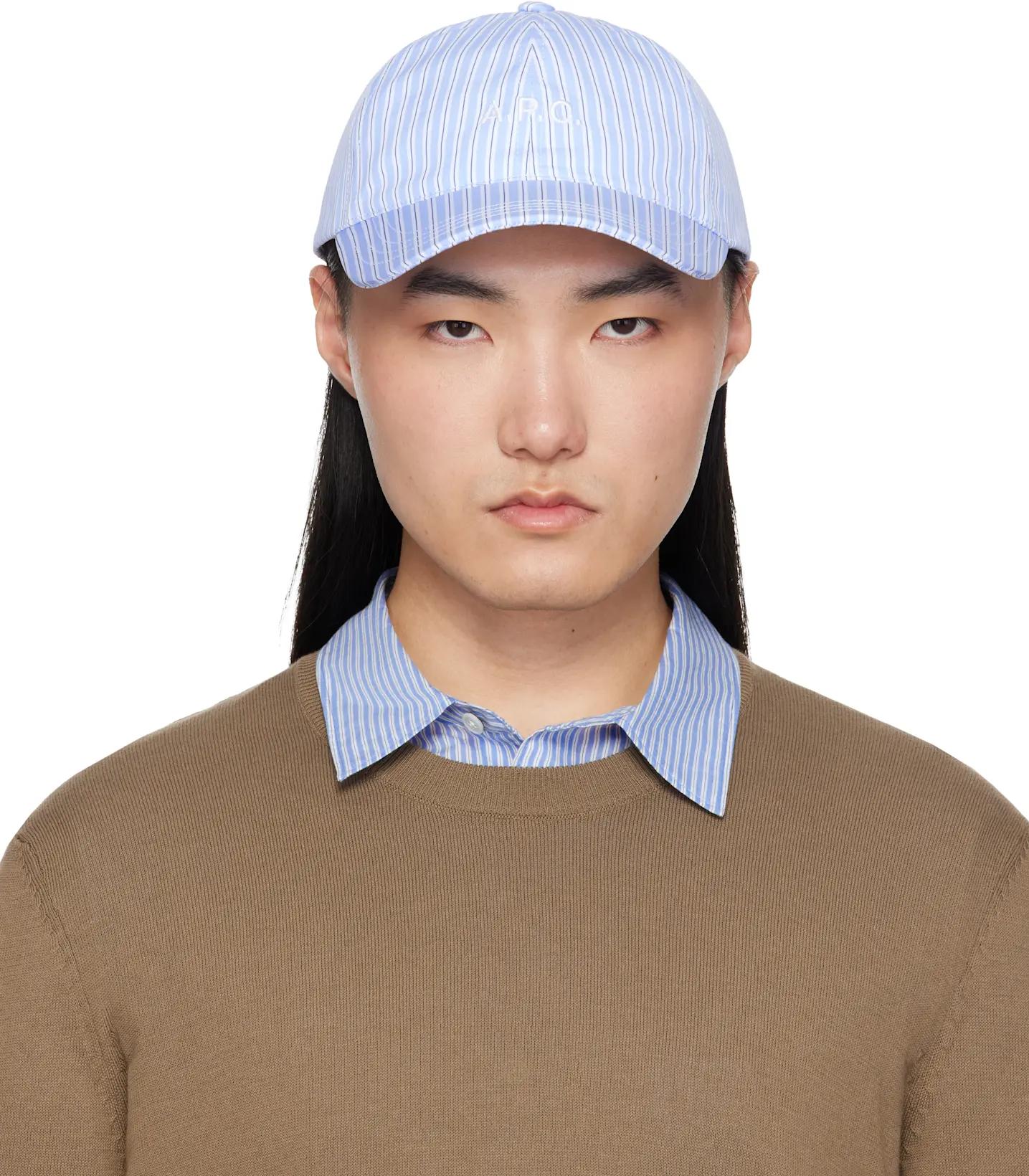 Blue & White Charlie Baseball Cap by A.P.C.