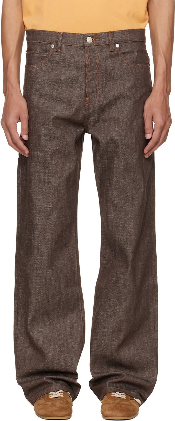 Brown Arno Jeans by A.P.C.