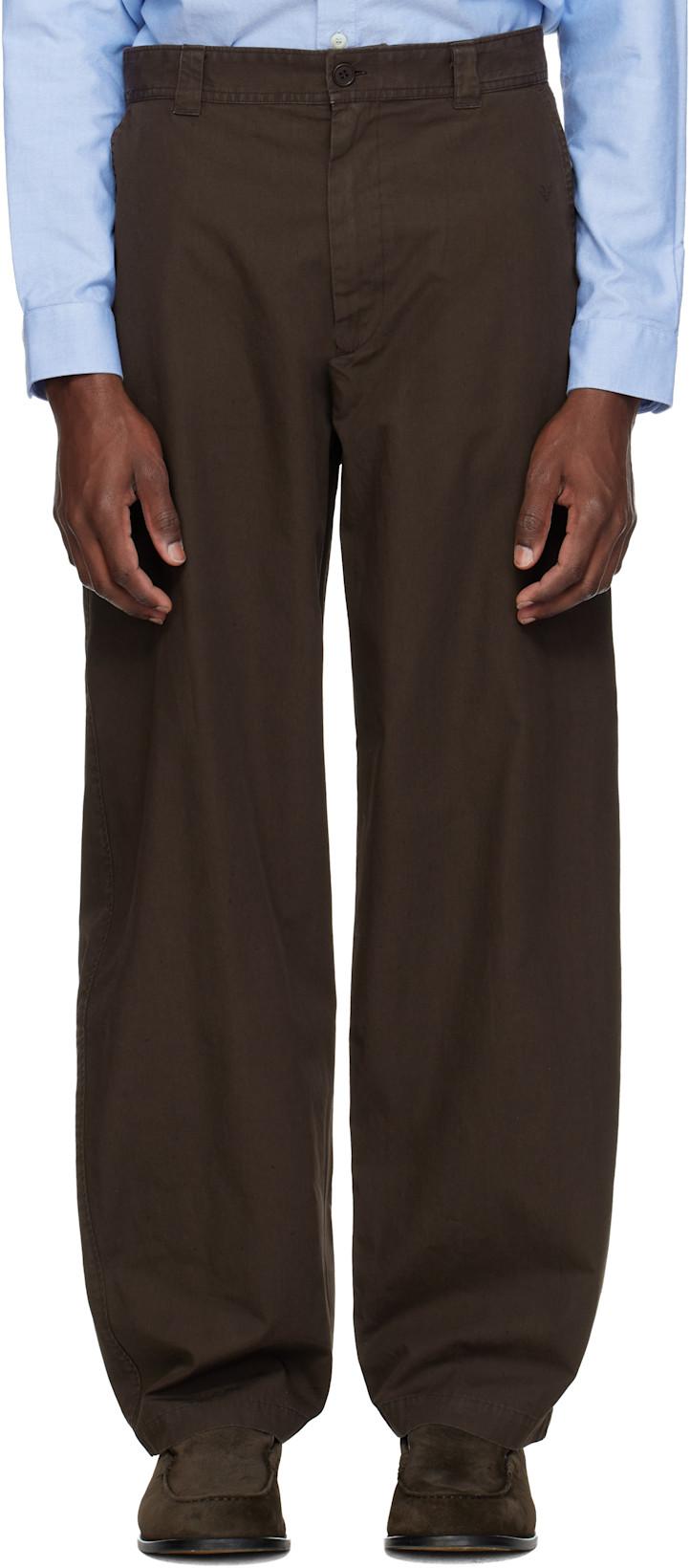 Brown Dan Chino Trousers by A.P.C.