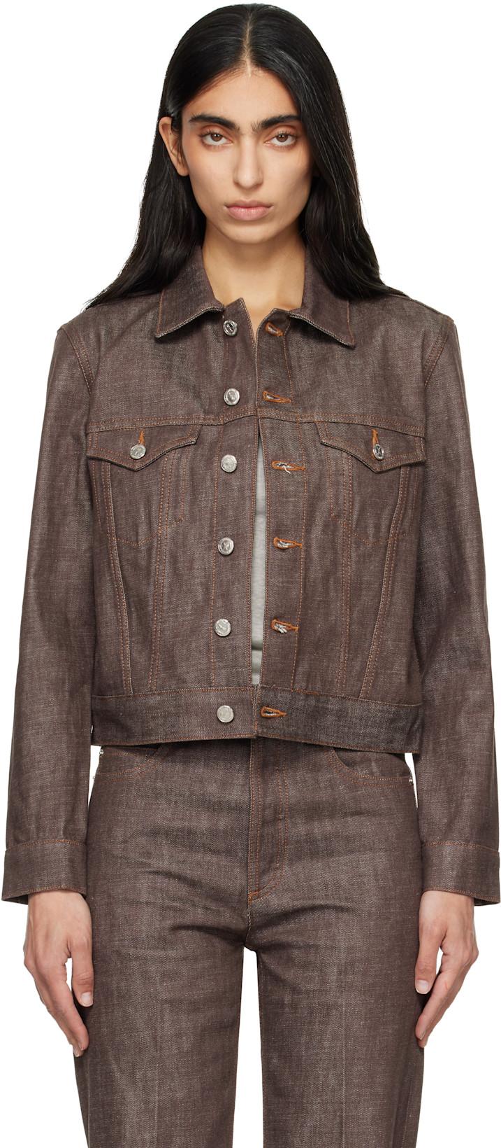 Brown Dion Denim Jacket by A.P.C.