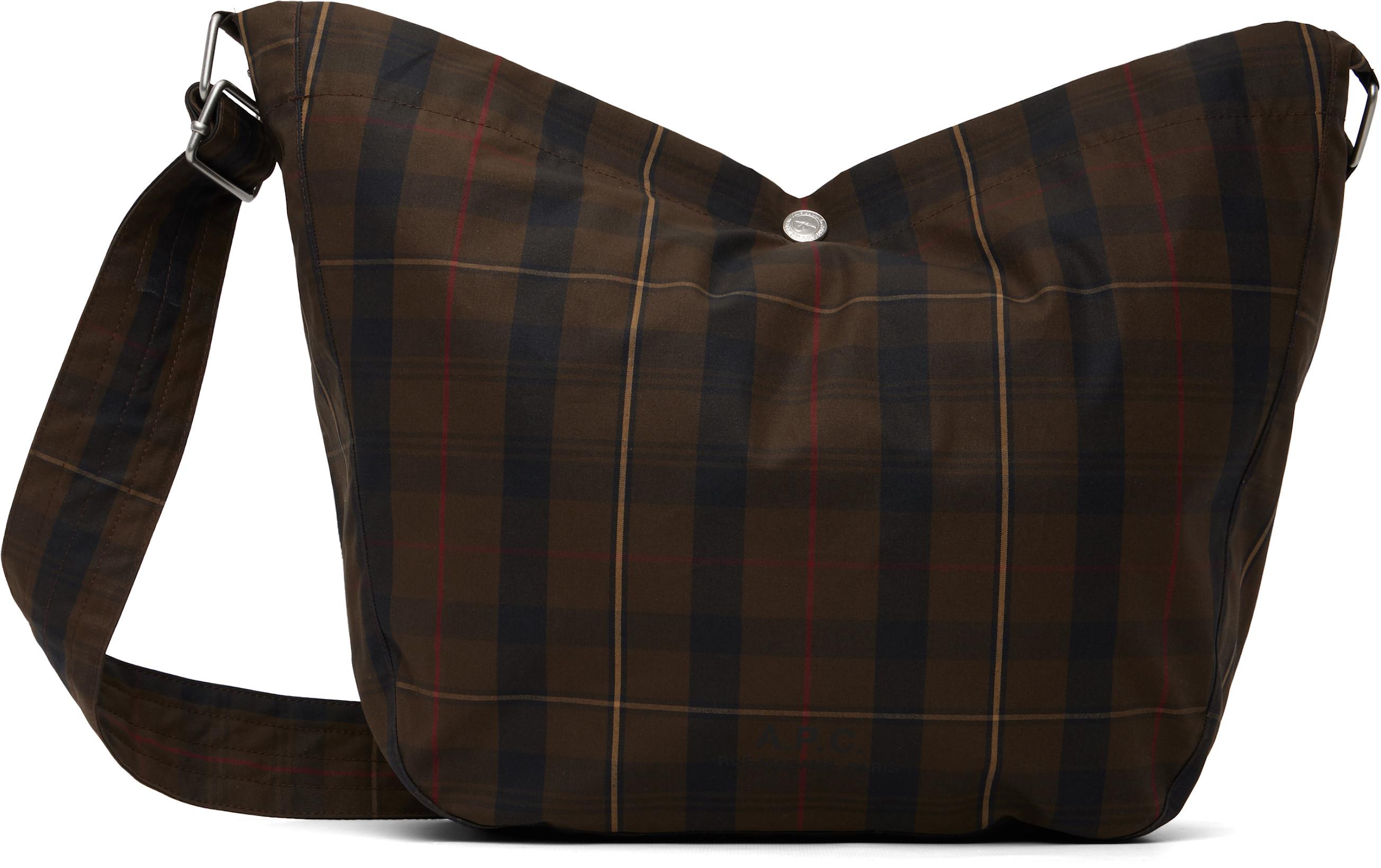 Brown Journal Satchel Bag by A.P.C.