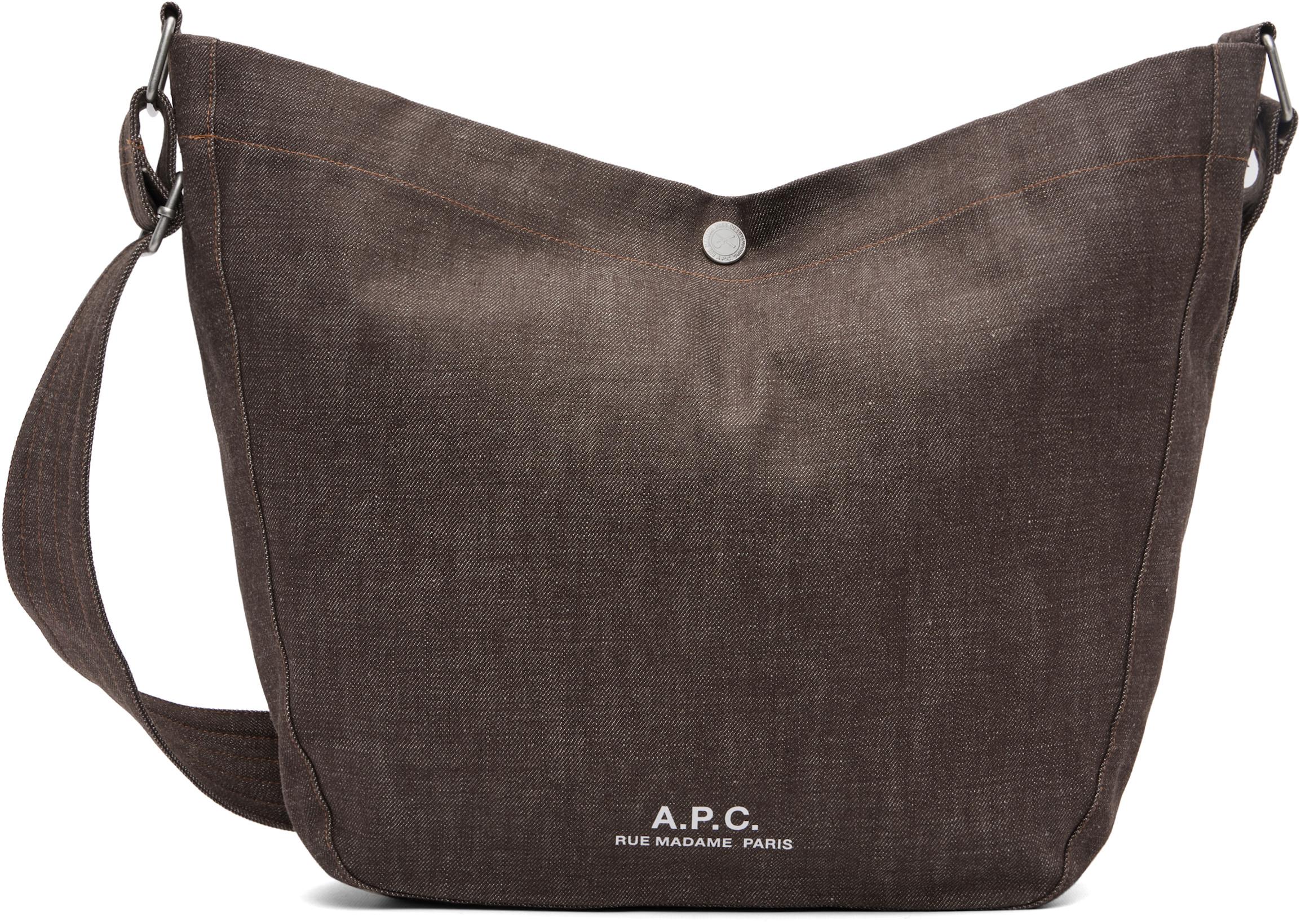 Brown Journal Satchel by A.P.C.