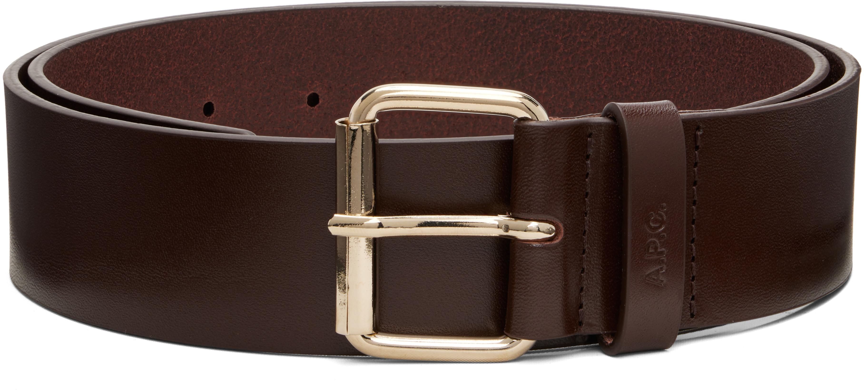 Brown 'La Ceinture' Large Belt by A.P.C.