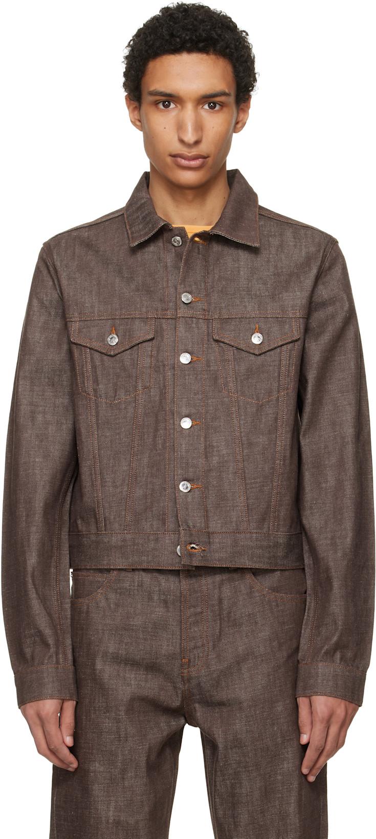 Brown Lenny Denim Jacket by A.P.C.