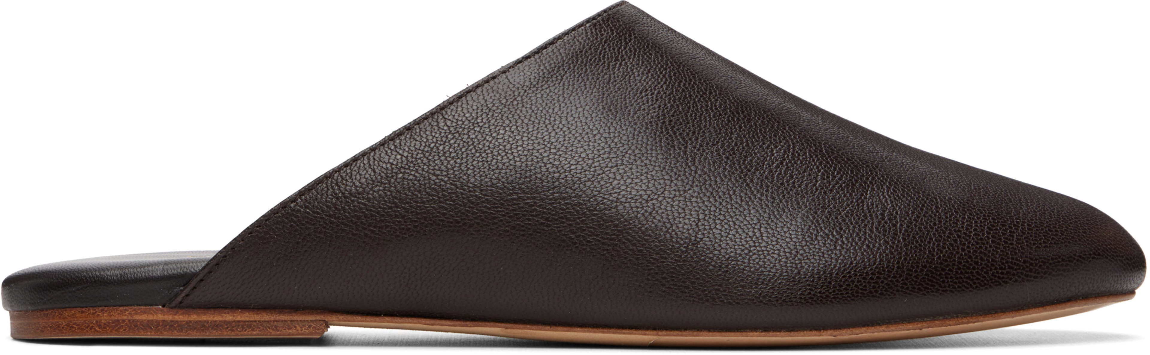 Brown 'Les Mules' Slip-on Loafers by A.P.C.