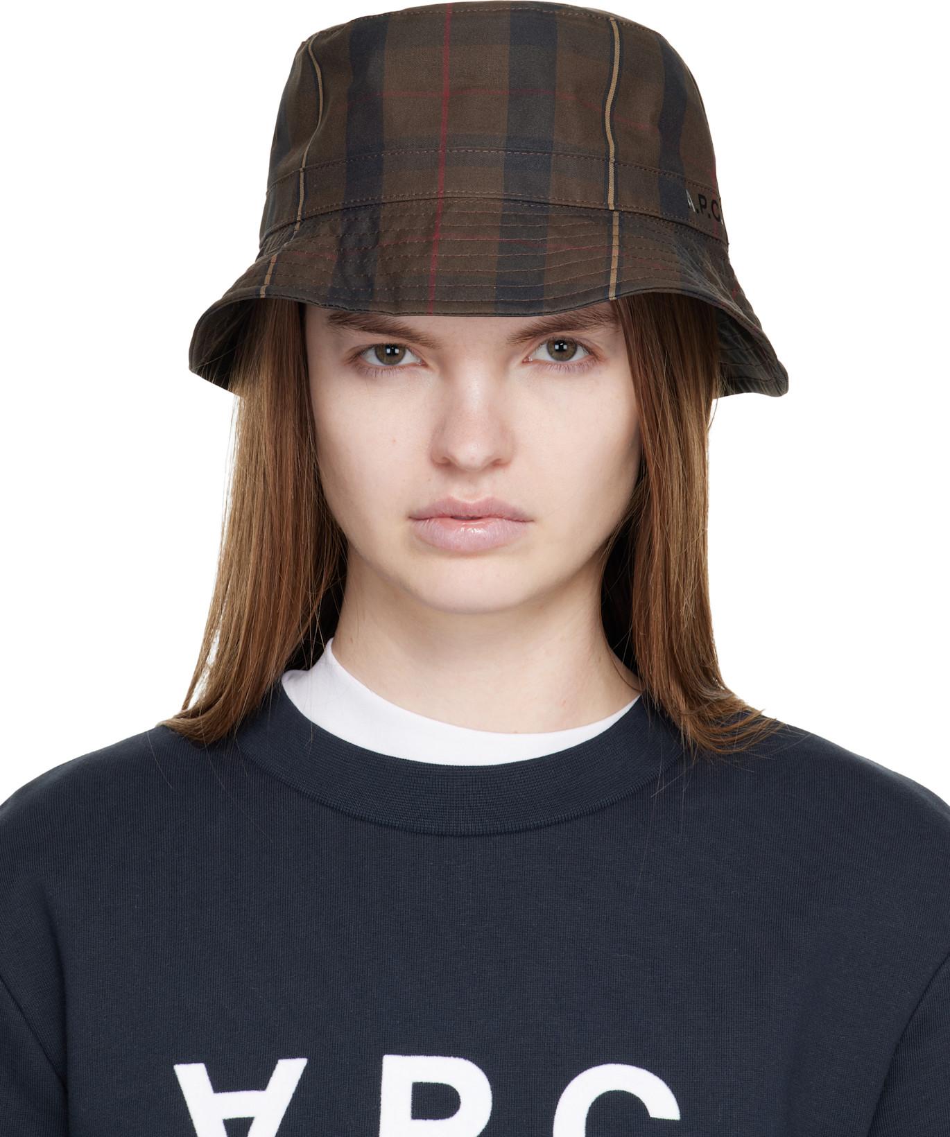 Brown Mark Bucket Hat by A.P.C.