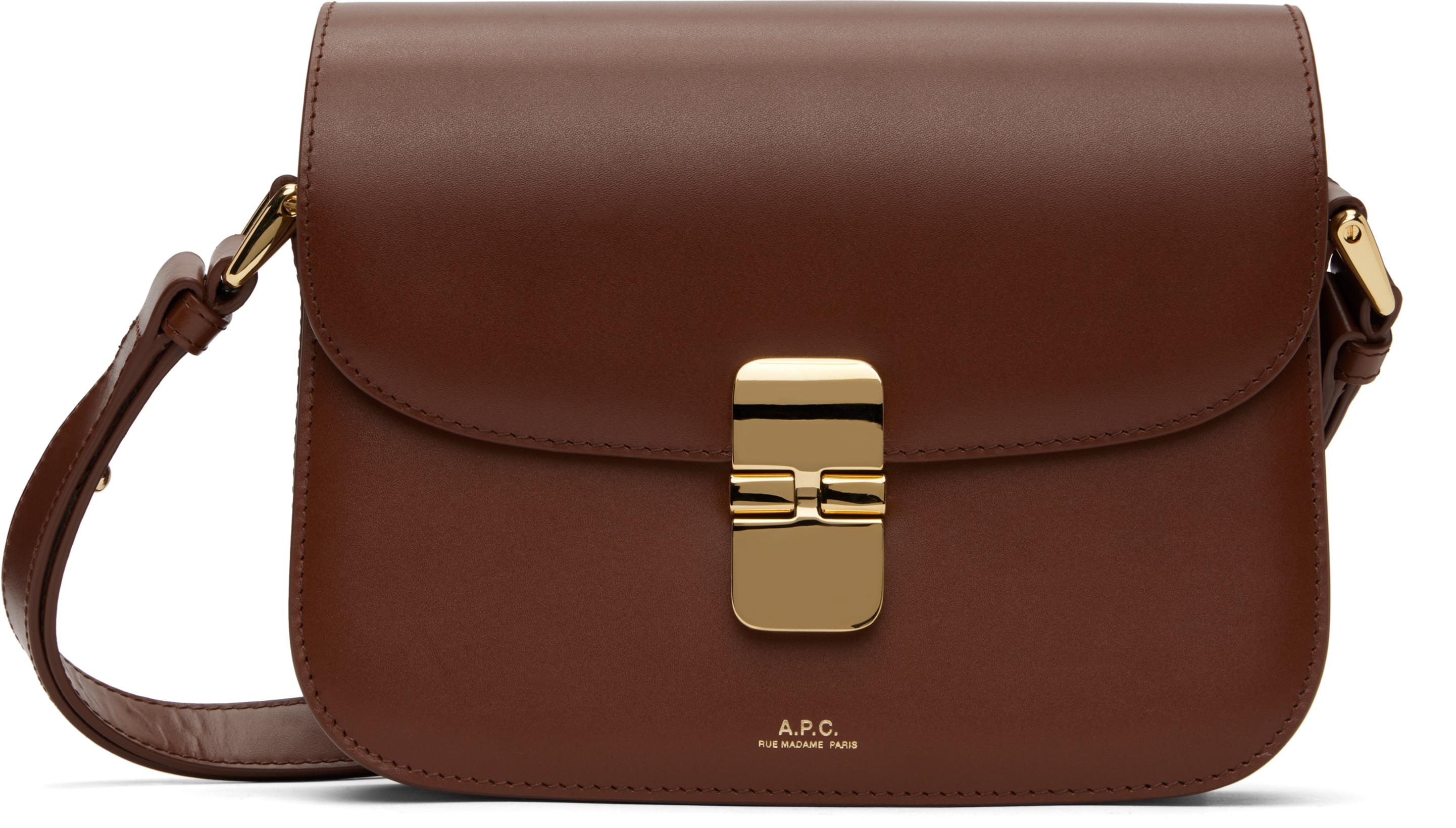 Brown Small Grace Bag by A.P.C.