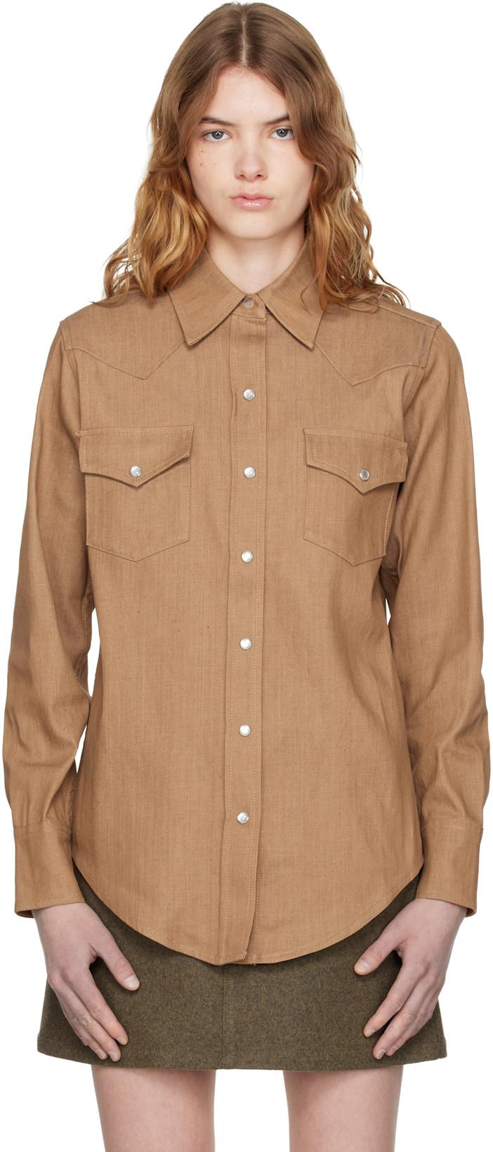 Brown Western Shirt by A.P.C.