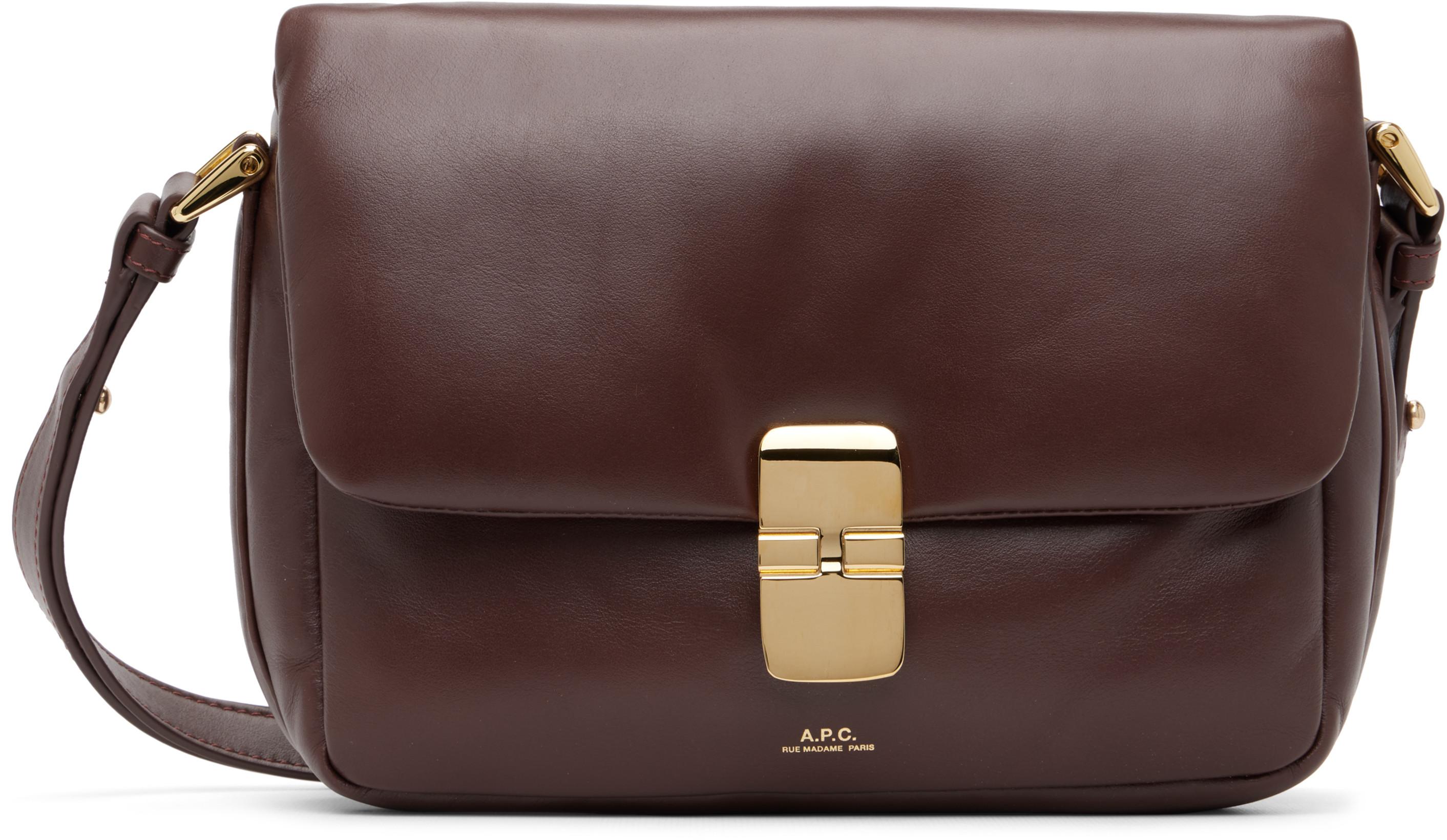 Burgundy Grace Soft Bag by A.P.C.