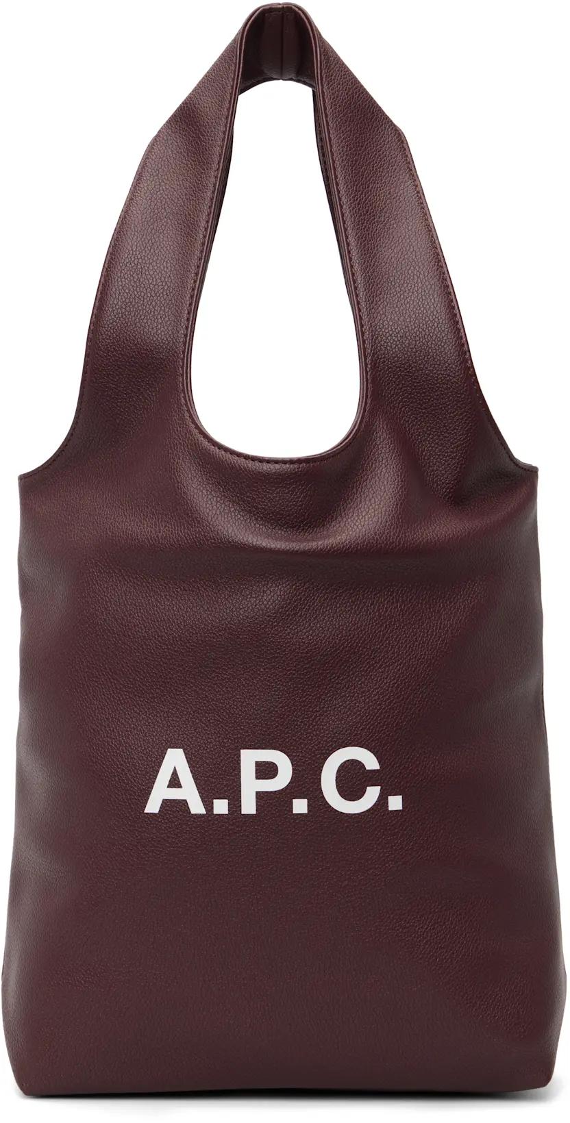 Burgundy Ninon Small Tote by A.P.C.