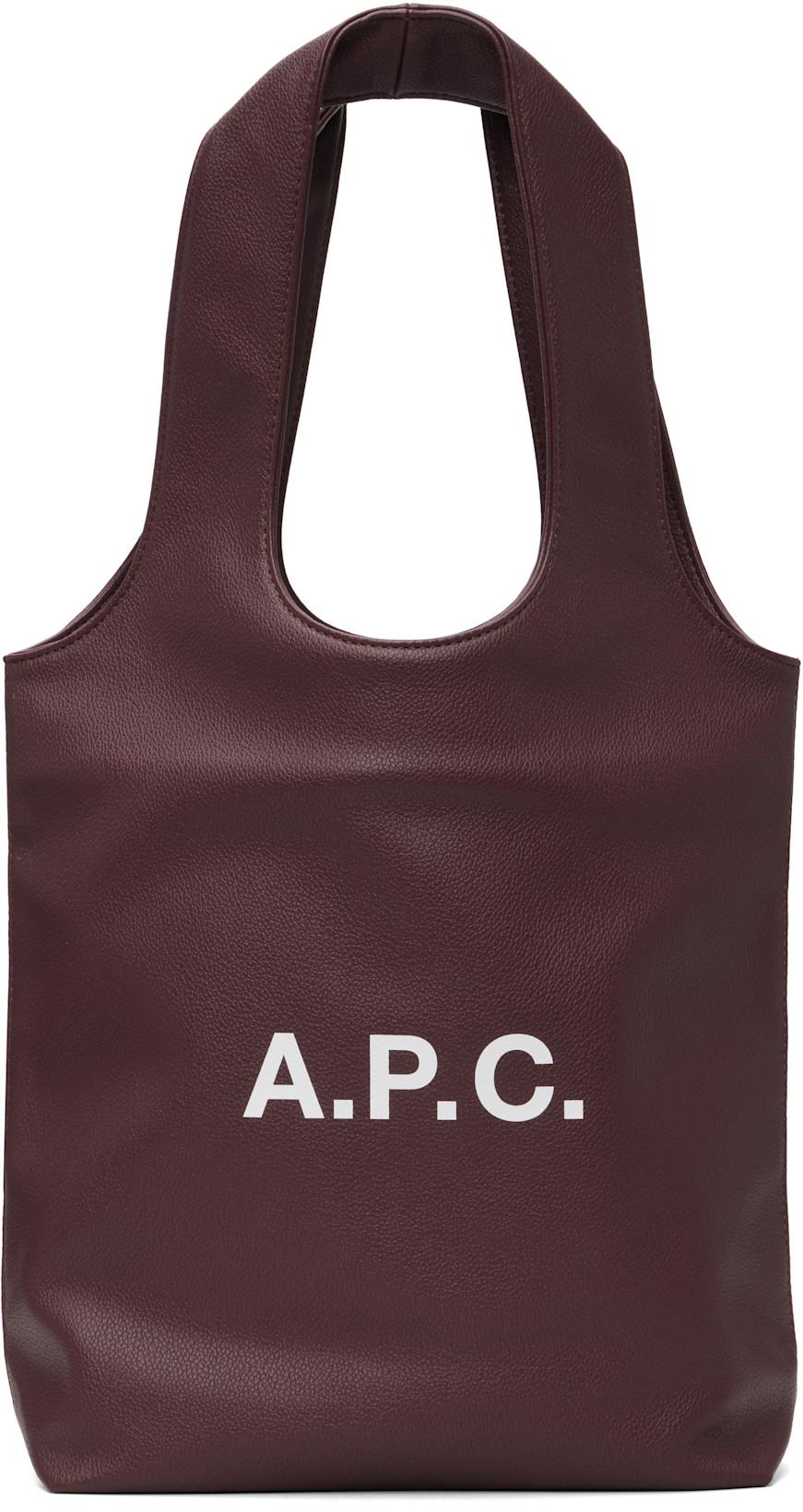 Burgundy Ninon Small Tote by A.P.C.