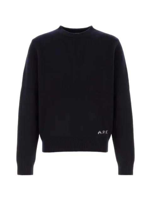 Edmond logo-embroidered sweater by A.P.C.