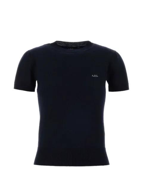 Gia logo-embroidered T-shirt by A.P.C.