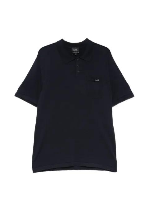 Gide logo-embroidered chest-pocket polo shirt by A.P.C.