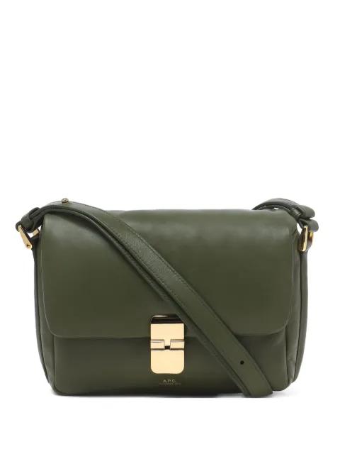 Grace flap-closure leather mini bag by A.P.C.