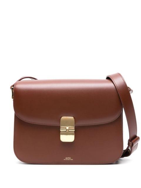 Grace leather cross body bag by A.P.C.