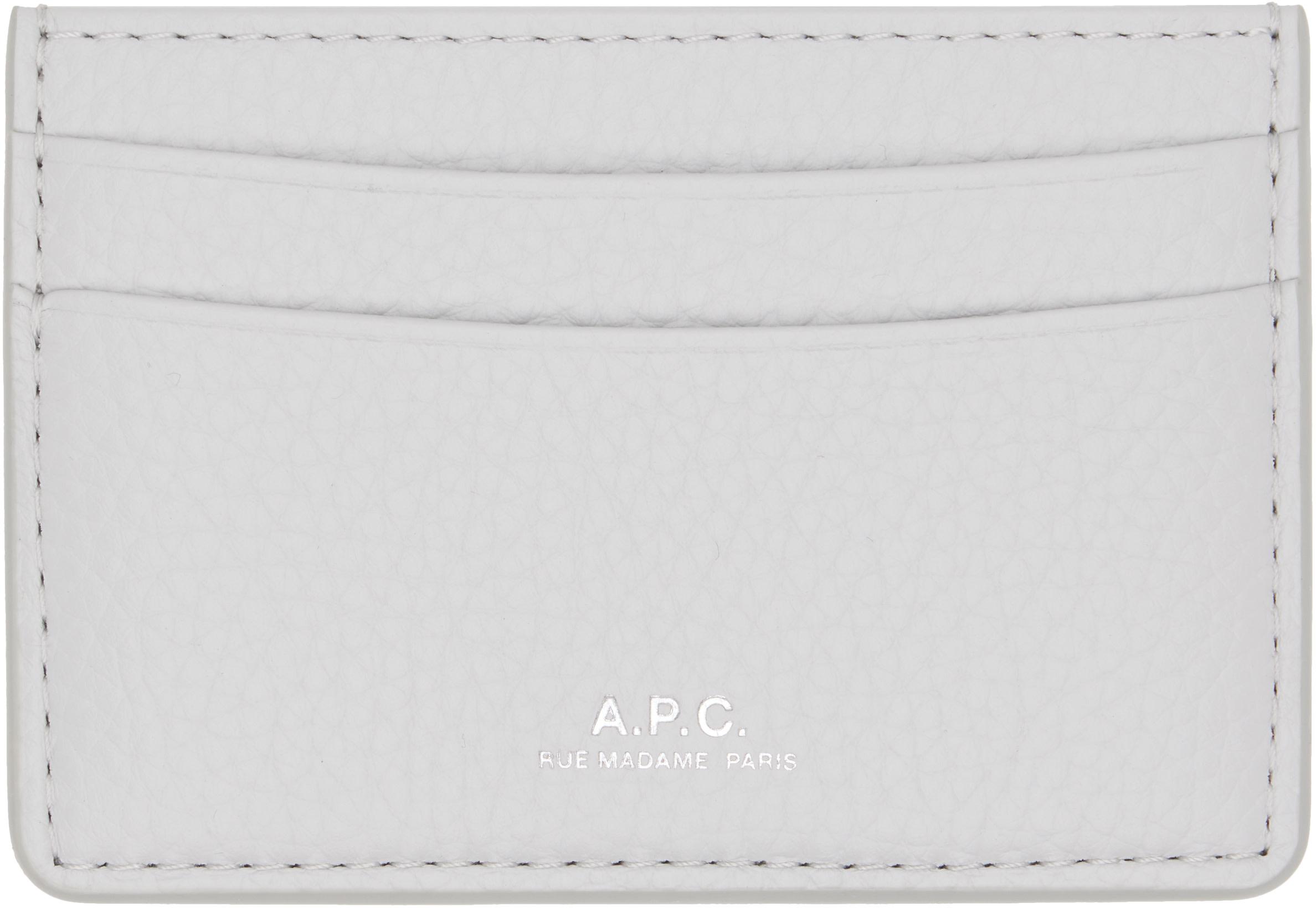 Gray André Card Holder by A.P.C.