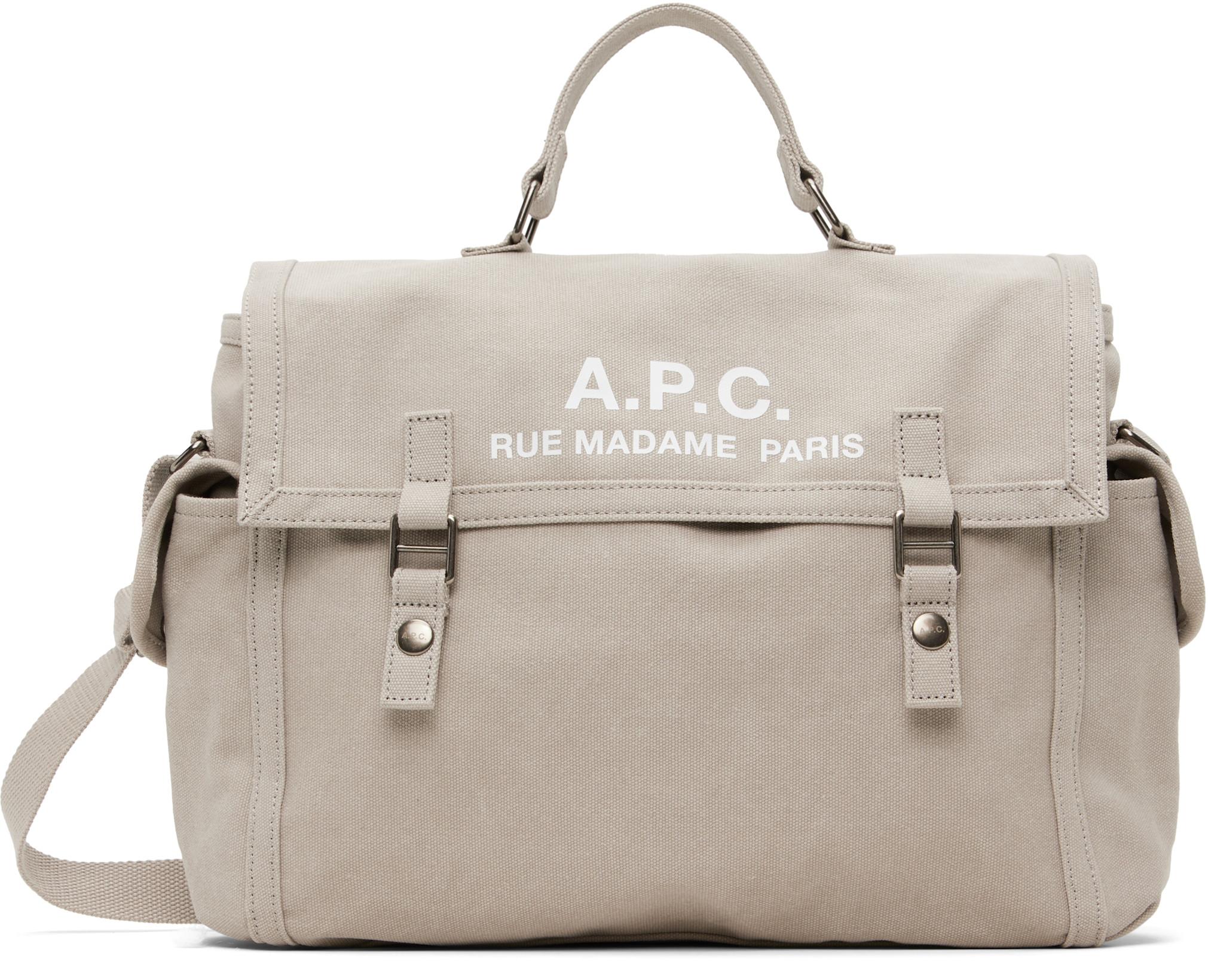 Gray Recuperation Satchel by A.P.C.