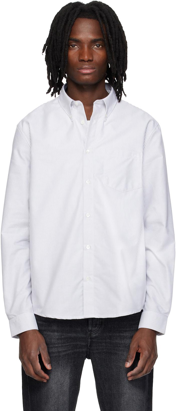Gray & White New Greg Shirt by A.P.C.