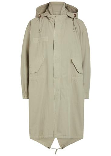Hooded cotton parka coat by A.P.C.
