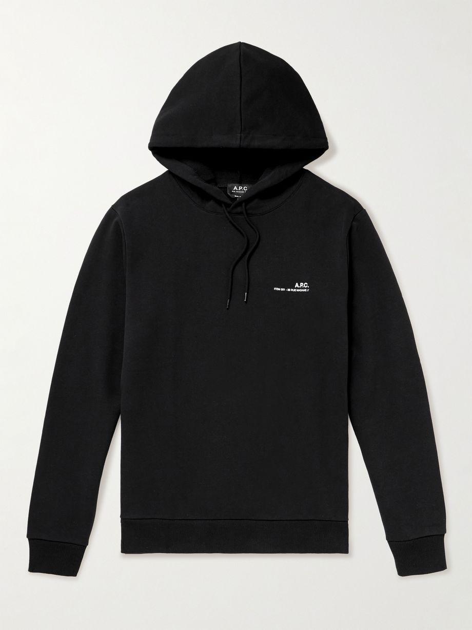 Item Logo-Print Cotton-Jersey Hoodie by A.P.C.