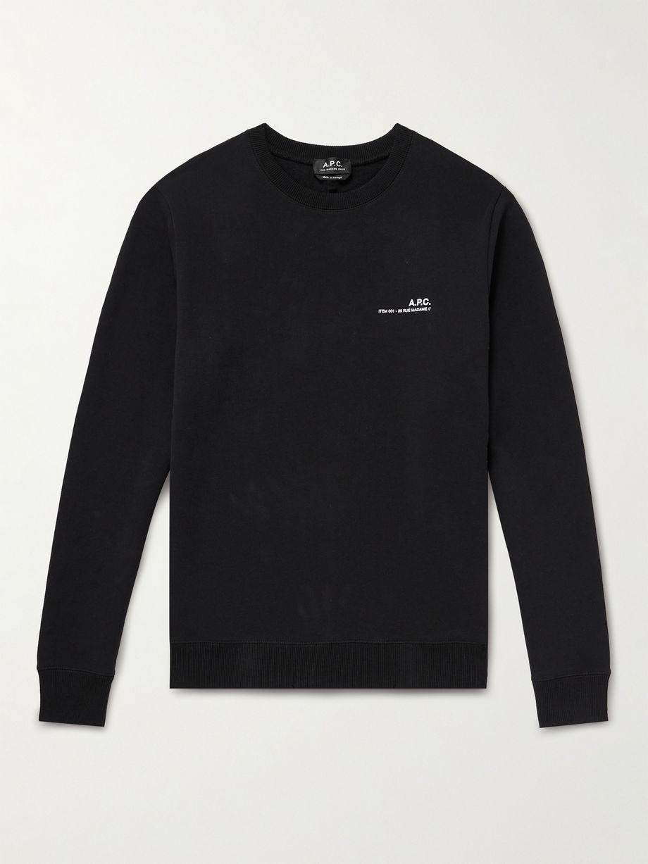 Item Logo-Print Cotton-Jersey Sweatshirt by A.P.C.