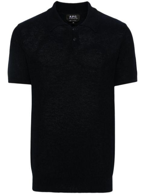 Jay open-knit polo shirt by A.P.C.
